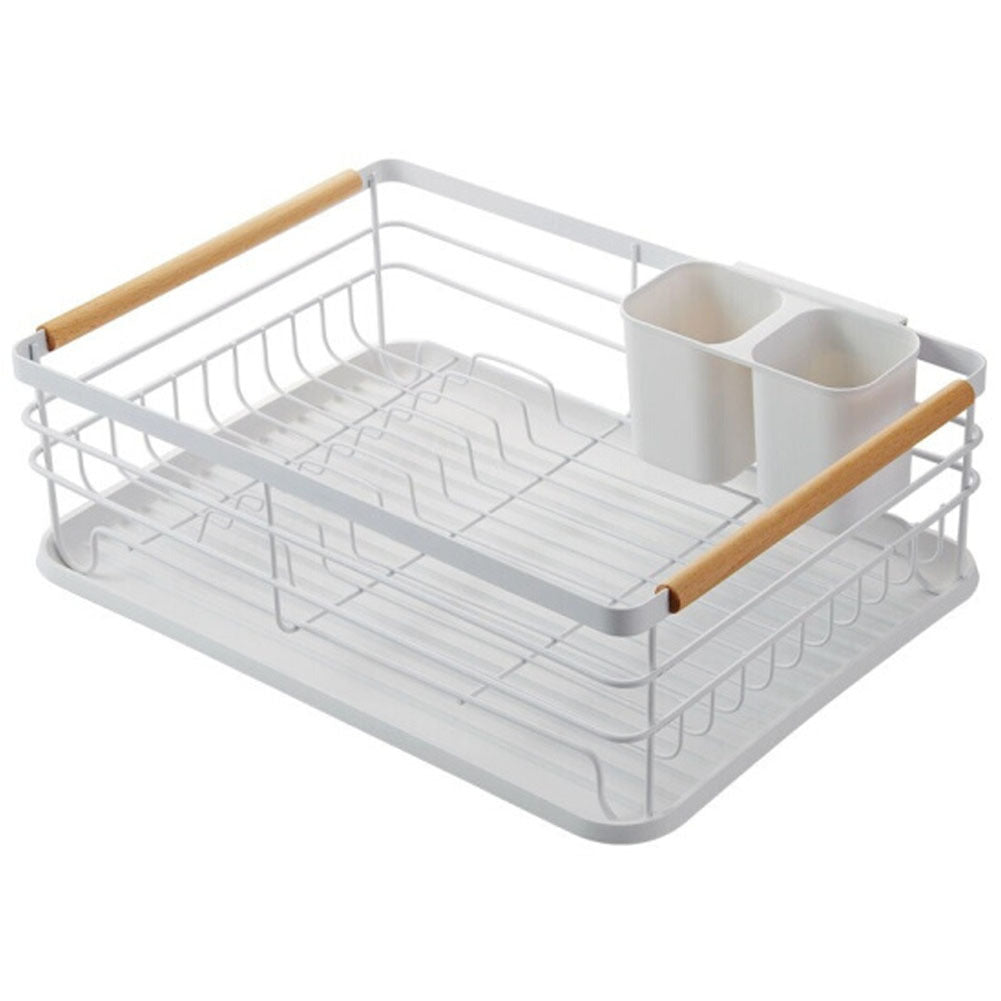 Livingandhome Black Metal Kitchen Dish Drainer Rack Draining Board