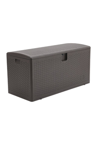 Livingandhome 99-Gallon Rattan Outdoor Deck Box, WB0008