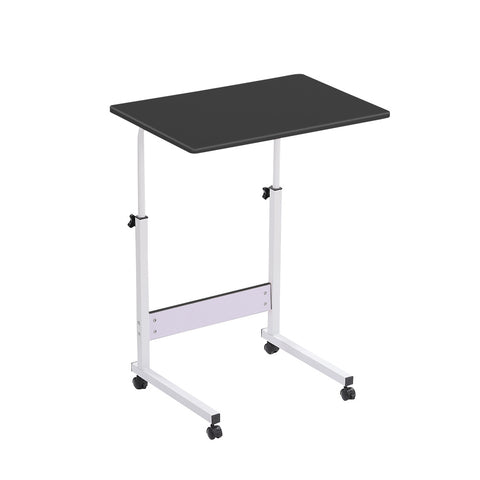 Livingandhome Height Adjustable Computer Standing Desk with Wheels, SC1006