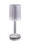 USB Cable Acrylic Transparent Dimmable Table Lamp Bedside Lighting Decor, SW0915 (Ver.2)