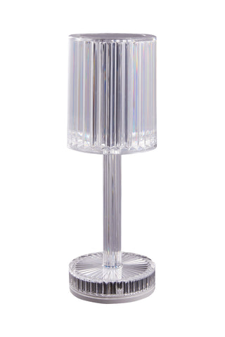 USB Cable Acrylic Transparent Dimmable Table Lamp Bedside Lighting Decor, SW0915 (Ver.2)