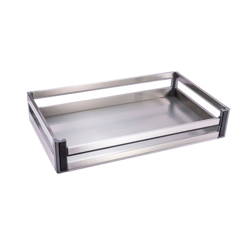 Livingandhome Stainless Steel Cabinet Pull-Out Basket, FI0711