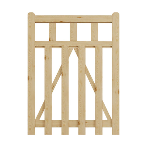 3x4ft Outdoor Wooden Garden Gate Fence Door, AI1461 (Ver.2)