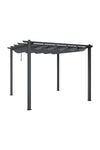 Garden Sanctuary Aluminum Patio Pergola with Canopy, LG1277