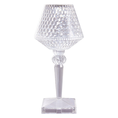 USB Cable Acrylic Transparent Dimmable Table Lamp Bedside Lighting Decor, SW0916 (Ver.2)