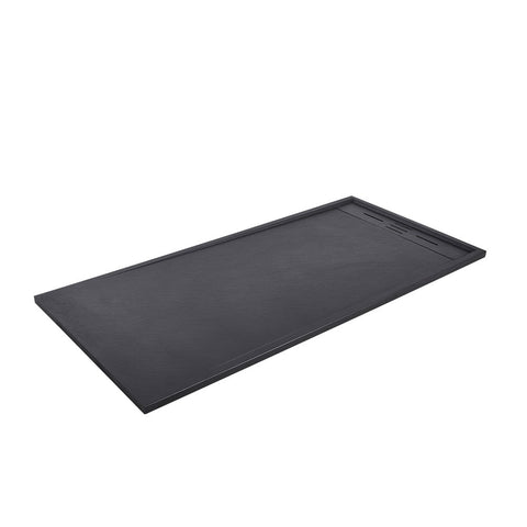 Rectangle Shower Tray in Black, LG1437