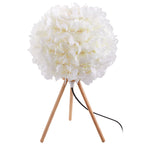 E27 Fabric Lampshade Wooden Tripod Base Table Lamp Fixtures Decor - Warm Light, SW0911 (Ver.2)