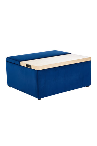 Velvet Upholstered Storage Ottoman Stool, ZH1677 (Ver. 2)