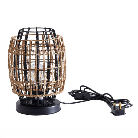 1-Light Hand-Braid Lampshade E14 Table Lamp, FI1134(Ver.2)