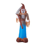 10ft Halloween Lighted Scarecrow Grim Reaper Inflatable with Scythe, SW0870(Ver.2)