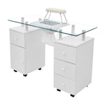 Professional Mobile Manicure Table on Wheels with Dust Collector, DM0872DM0873(Ver.2)