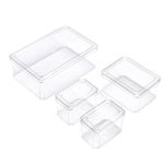 Livingandhome 4Pcs Transparent Refrigerator Bins Organizer Set, CT0310