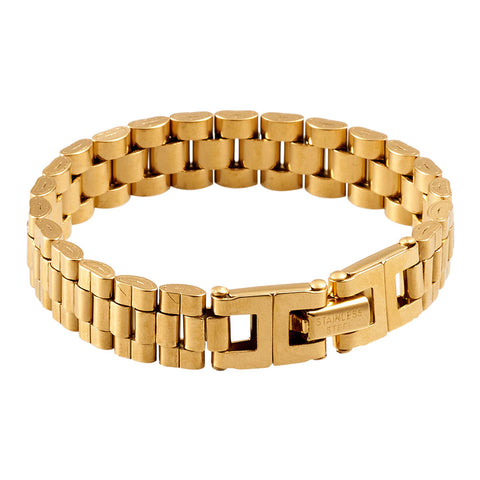 Elegant Gold-plated Stainless Steel Bracelet, CA290004 (Ver.2)