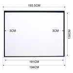 92’’ 4:3 Matte White Manual Pull-Down Projector Screen, AI0614 (Ver.2)