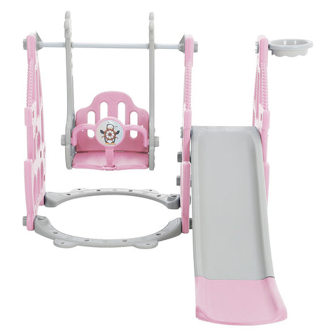 3 in 1 Kids Swing and Slide Set  Toddler Climber Playset, FI0259