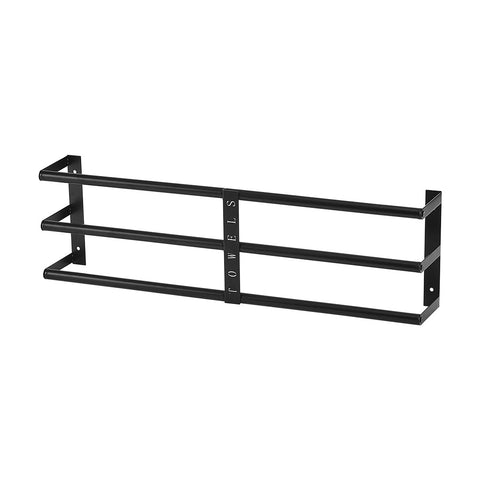 Durable & Chic: Premium Iron Space-Saving Bathroom Wall Mounted Towel Rack, WZ0191