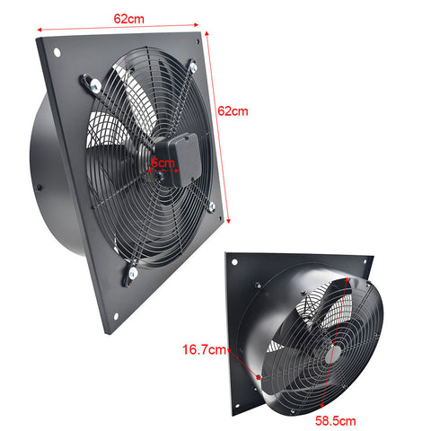 Livingandhome Ventilation Wall-Mounted Exhaust Axial Fan 22-inch, FI0144