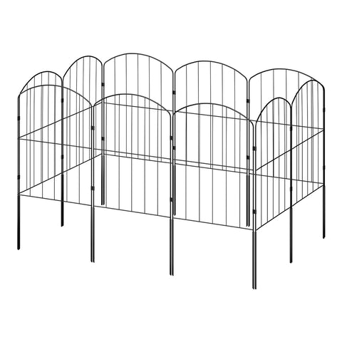 25 Panels 31x61cm Metal Garden Edging Fence Yard Borders Decor, ZX0028(Ver.2)