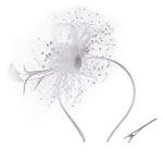 White Vintage Fashion Fascinators, DQ0003