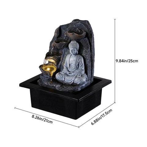 Tabletop Buddha Water Fountain Decor, AI1422 (Ver.2)