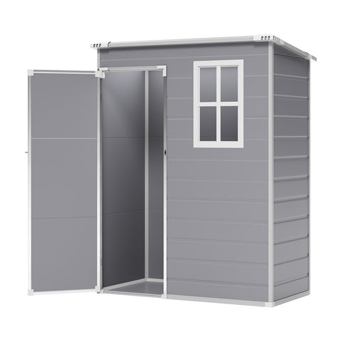 Livingandhome Plastic Outdoor Garden Tool Shed, PM1259PM1260