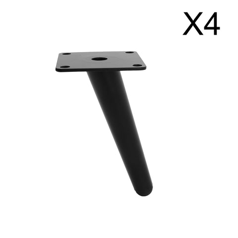 Livingandhome Metal Table Legs Tapered Furniture Legs Replacement, PM0968