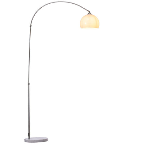 Modern Arched Floor Lamp with Marble Base, FI0003