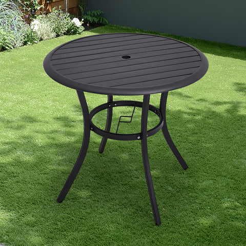 Garden Metal Slatted Coffee Table with Two Rattan Chairs,LG1379LG0791