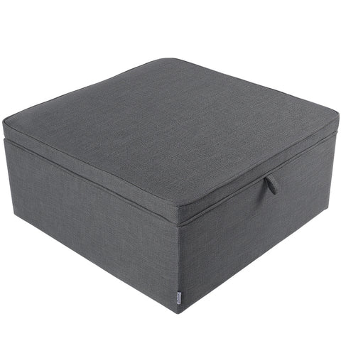 Linen Upholstered Storage Ottoman Footstool, XY0211