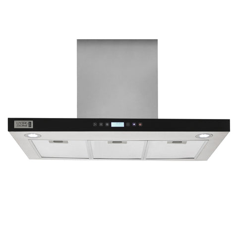 Livingandhome 90cm T Shaped Cooker Hood, FI0702