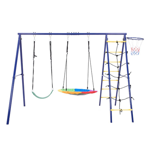 4-in-1 Outdoor Kid Swing Playset, FI1052