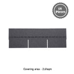 18Pcs/Pack 3-Tab Asphalt Shingles Rectangular Houses Shed Roofing Tiles, AI1540