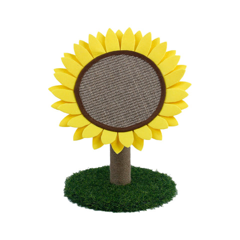 Livingandhome Sisal Sunflower Cat Scratching Post, CD0047