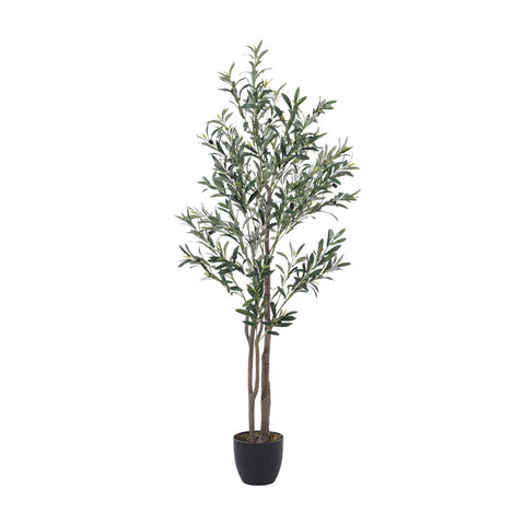 Artificial Olive Tree Decorative Plant in Planter, PM1599