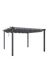 Garden Sanctuary Aluminum Patio Pergola with Canopy, LG1280LG1281