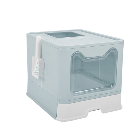 Top Exit Plastic Folding Cat Litter Box, WM0115