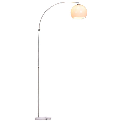 Modern Arched Floor Lamp with Marble Base, FI0005