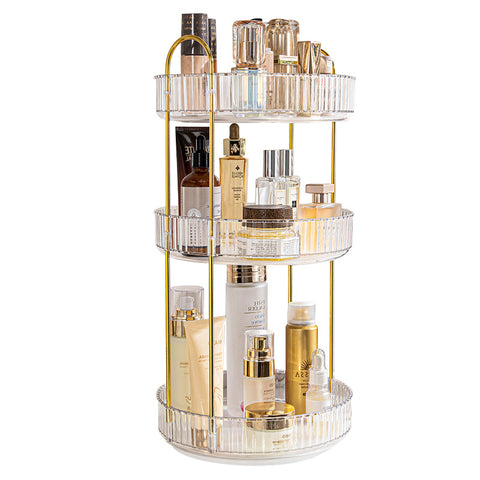 3-Tier Round Rotating Organizer for Cosmetics and Skincare, SO0096