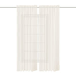 Solid Colour Sheer Polyester Curtains Pair, LY0213 (Ver.2)