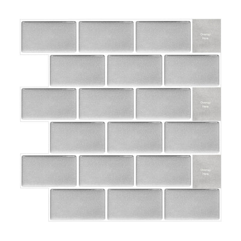 10Pcs Peel and Stick 1.2mm Backsplash Tiles, SW0890 (Ver. 2)