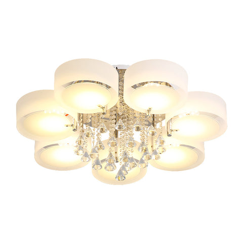 7-Light Acrylic Lampshade Luxurious Ceiling Light with Remote Control, LG0418 (Ver.2)