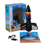 Electric Spinner Rocket Launcher Toy with Parachute for Kids, SI0196