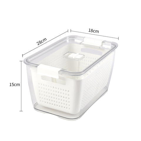 4.5L Nested Fridge Storage Container with Removable Colander, CT0308