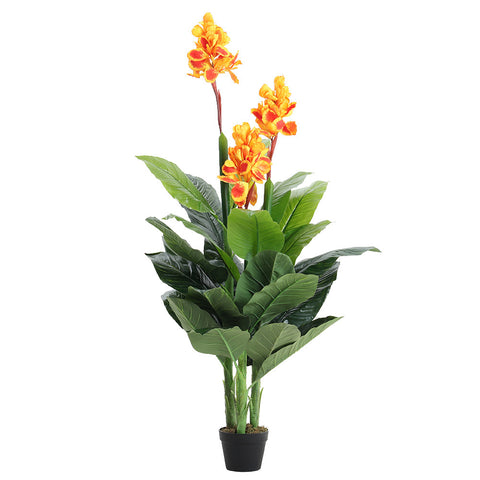 Livingandhome Artificial Canna Plant Decor for House Office, PM1207