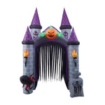 11ft Inflatable Halloween Haunted House Castle Decoration with Build-In LED, SW0875(Ver.2)