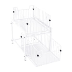 2-Tier Under-Sink Storage Rack Sliding Drawer Organizer for Kitchen & Bathroom, WM0080