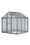 Aluminium Polycarbonate Apex Greenhouse, PM1383PM1384