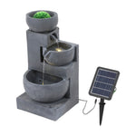 Garden Sanctuary Outdoor Solar-Powered Water Fountain Decor, AI1334