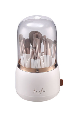 Stylish Rotating Makeup Brush Cylinder Case, SO0152