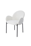 2Pcs Upholstered Dining Chairs with Armrest, ZH1596